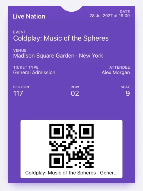 Event Ticket