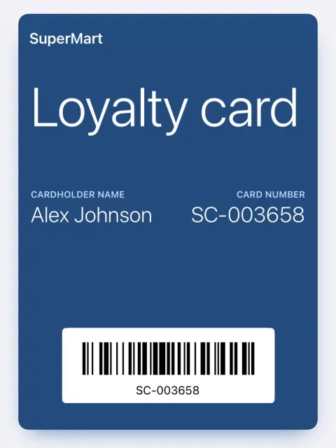 Loyalty Card